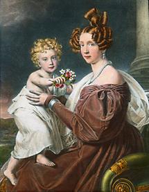 Erzherzogin Sophie mit Erzherzog Franz Joseph