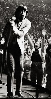Jagger während des Konzerts in der Wiener Stadthalle