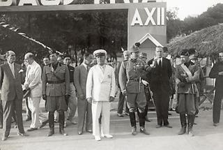 Ernst Rüdiger Starhemberg und Benito Mussolini