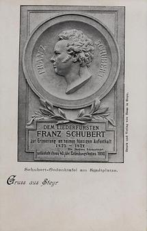 Schubert-Gedenktafel in Steyr