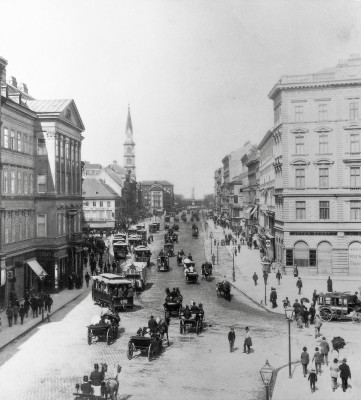 Die Praterstraße gegen den Praterstern, © IMAGNO/Austrian Archives
