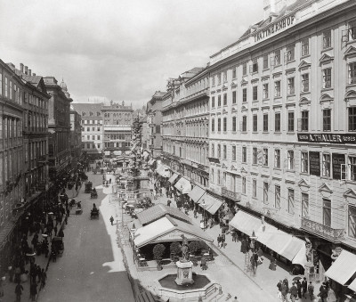 Der Wiener Graben und die Pestsäule, © IMAGNO/Austrian Archives