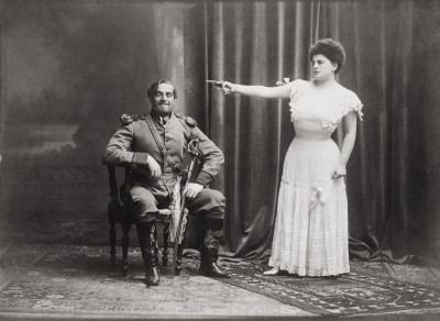 Ludwig Herold und Grete Holm in Der Tapfere Soldat, © IMAGNO/Österreichisches Theatermuseum