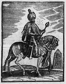 Türkischer Krieger auf Pferd