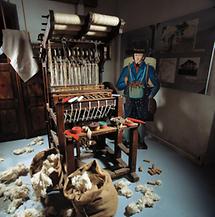 Bandlwebstuhl im Stadtmuseum von Waidhofen