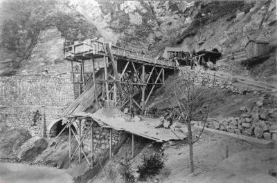 Bau der Salzkammergutbahn, © IMAGNO/Austrian Archives