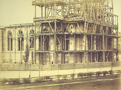 Bauphase der Votivkirche in Wien, © IMAGNO/Austrian Archives