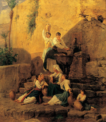 Am Brunnen von Taormina, © IMAGNO/Wien Museum