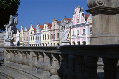 Der Stadtplatz von Telc, © IMAGNO/Gerhard Trumler