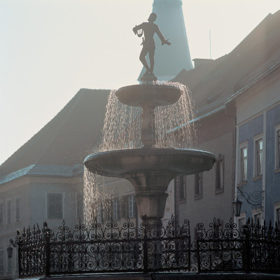 Florianibrunnen (1676) in St. Veit an der Glan, © IMAGNO/Gerhard Trumler