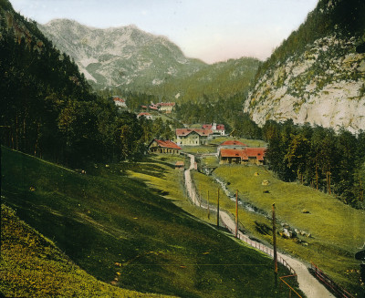 Weg zum Hallstätter Salzbergwerk, © IMAGNO/Öst. Volkshochschularchiv