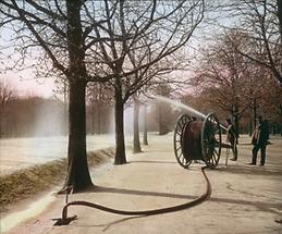 Frühlingsarbeiten im Prater