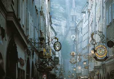 Die Salzburger Getreidegasse, © IMAGNO/ÖNB/Harry Weber