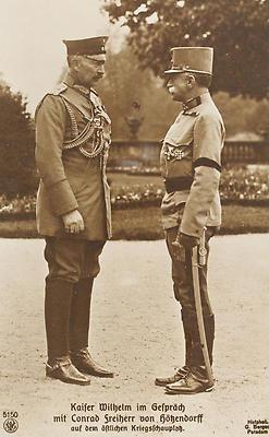 Kaiser Wilhelm II. im Gespräch mit Conrad Freiherr von Hötzendorff, © IMAGNO/Archiv Jontes