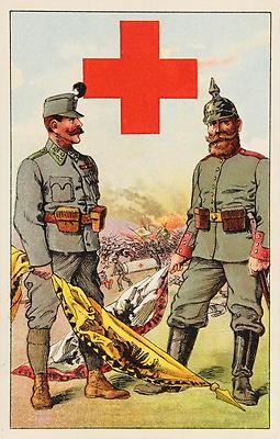 Wohlfahrtskarte zu Gunsten des Roten Kreuzes, © IMAGNO/Archiv Jontes