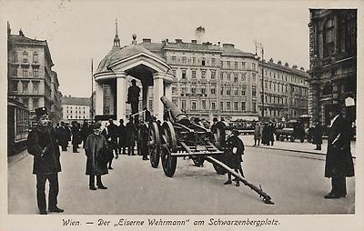 Wien - Der <eiserne Wehrmann< am Schwarzenbergplatz, © IMAGNO/Archiv Jontes