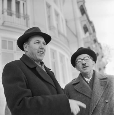 Erwin Wenzl (links) bei einer ÖVP-Tagung, © IMAGNO/Barbara Pflaum