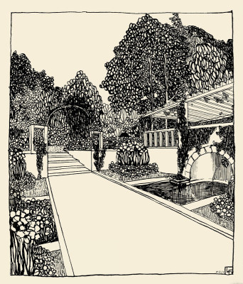 Entwurf für eine Gartenanlage, © IMAGNO/Austrian Archives