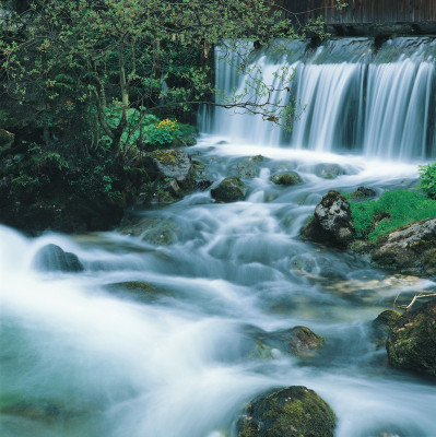 Eine Wehr an der Ybbs, © IMAGNO/Gerhard Trumler