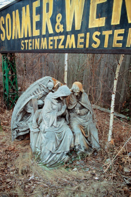 Grabskulptur bei einem Steinmetzunternehmen, © IMAGNO/Gerhard Trumler