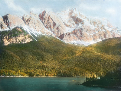 Zugspitze mit Eibsee, © IMAGNO/Öst. Volkshochschularchiv
