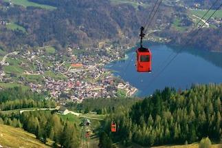 Blick vom Zwölferhorn auf St. Gilgen