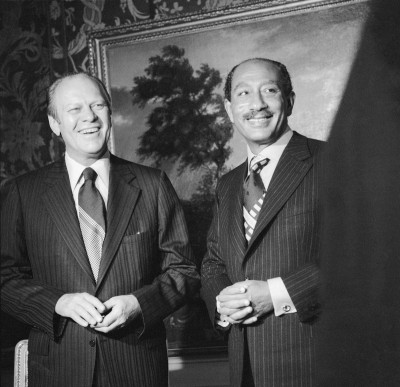Gerald Ford und Anwar Sadat, © IMAGNO/Barbara Pflaum