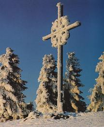 Winterlandschaft - Schließling Gipfelkreuz