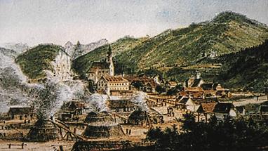 Hochöfen, Hammerwerke und Holzkohlenmeiler prägten das Ortsbild von Hieflau 4
