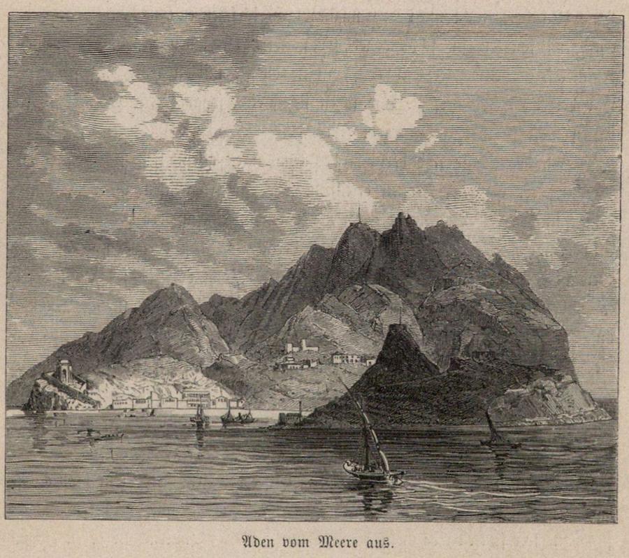 Illustration Aden vom Meere aus