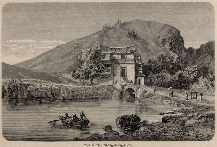 Illustration Das Kloster Nyang-nyang-mjao