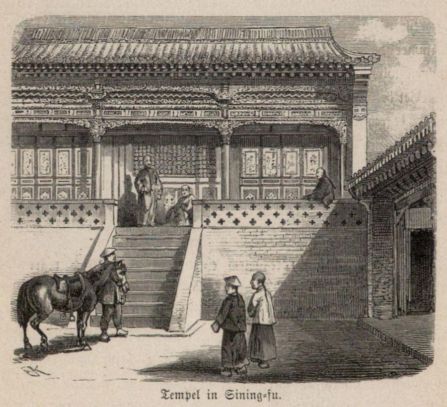 Illustration Tempel in Sining-fu