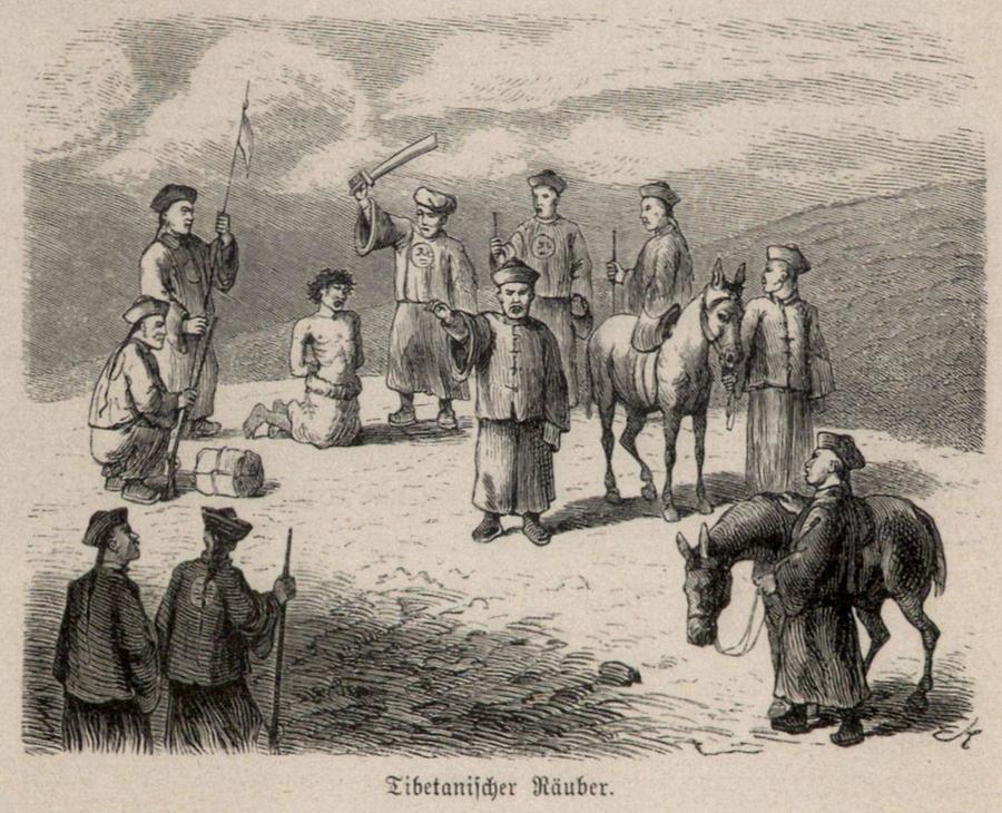 Illustration Tibetanischer Räuber