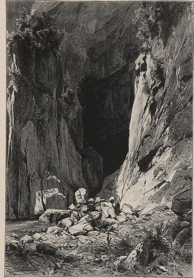 Illustration Rieka-Loch bei St. Kanzian