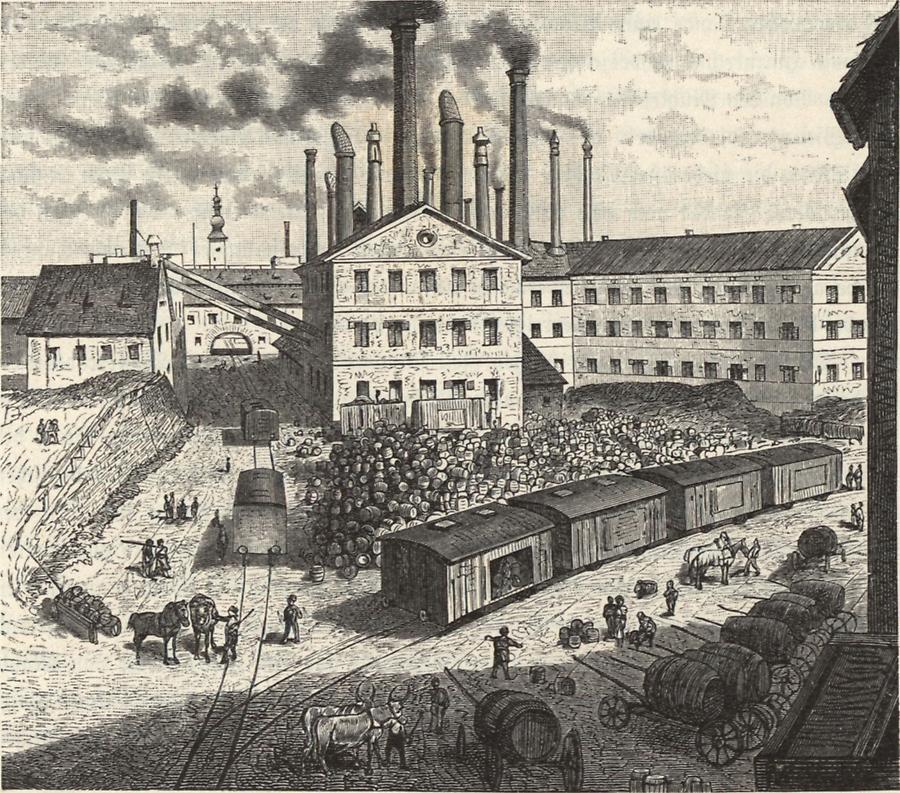Illustration Brauerei in Schwechat