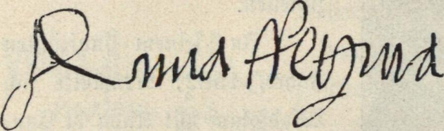 Illustration Unterschrift Königin Anna