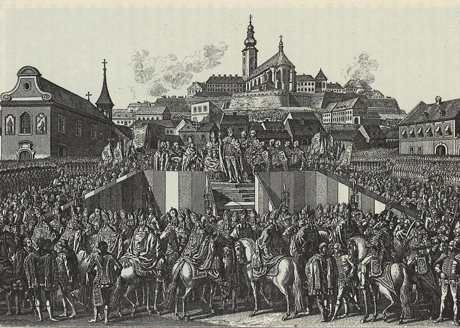 Illustration Krönung Franz I.