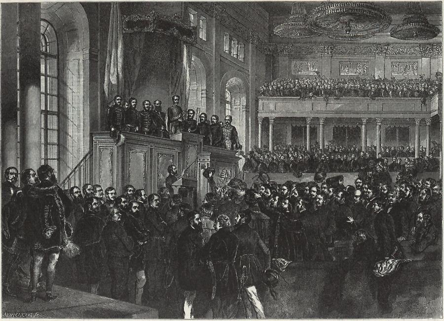 Illustration Eröffnung des Reichstags