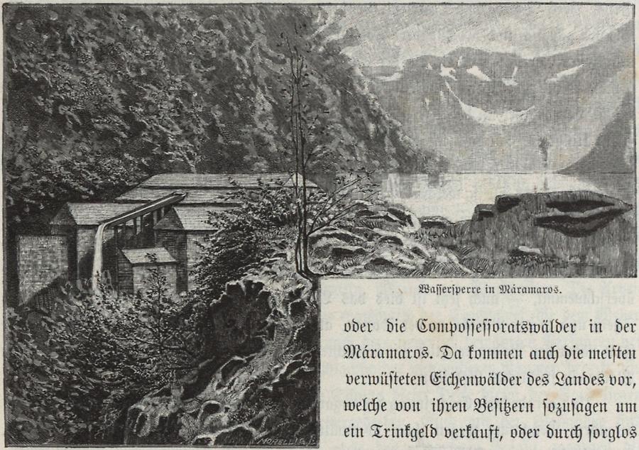 Illustration Wassersperre in Marmaros