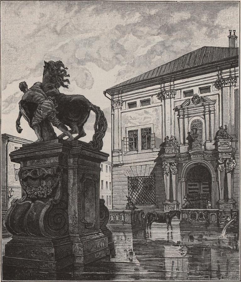 Illustration Prachttor des Hofmarstalls