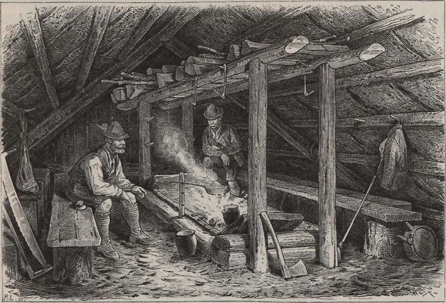 Illustration Holzknechthütte