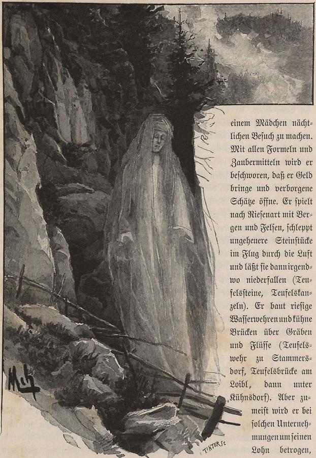 Illustration Sage von den weißen Frauen