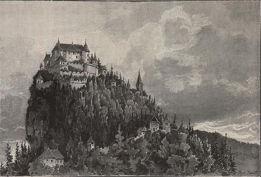 Illustration Burg Hoch-Osterwitz