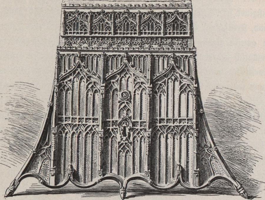 Illustration Gotisches Türschloss