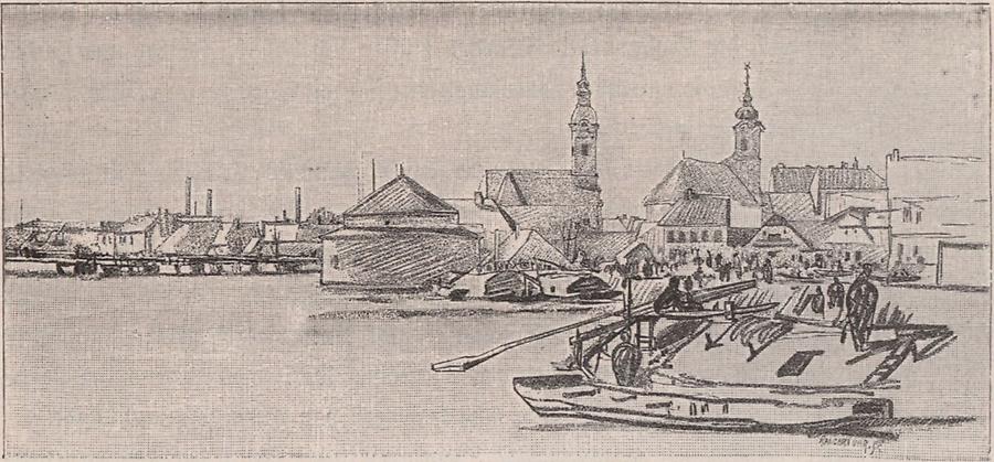 Illustration Festungsrondell zu Szegedin