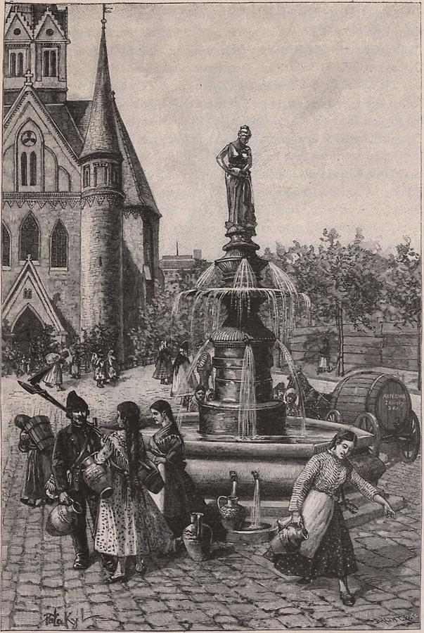 Illustration Artesischer Brunnen zu Szegedin