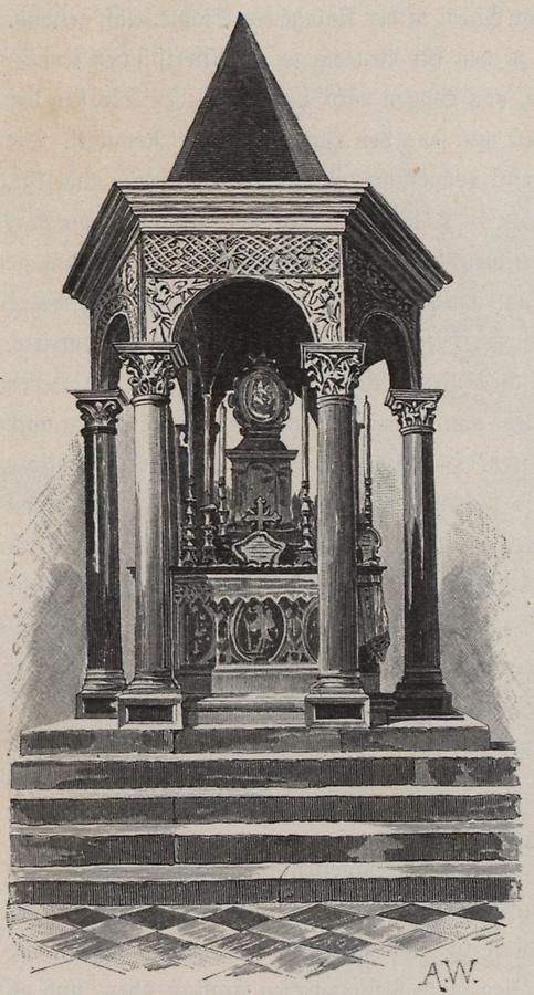 Illustration Ciborium und Altar in Arbe