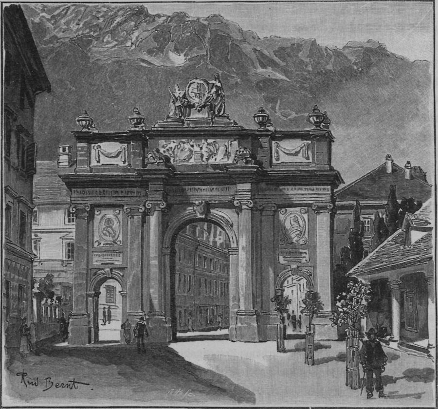 Illustration Triumphpforte in Innsbruck