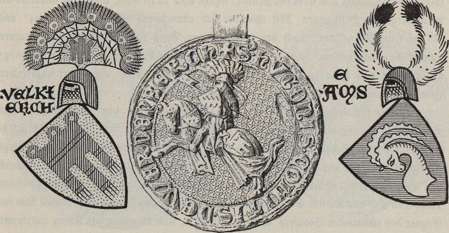 Illustration Wappen der Grafen Montfort-Feldkirch
