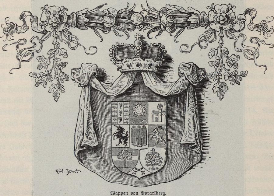 Illustration Wappen von Vorarlberg